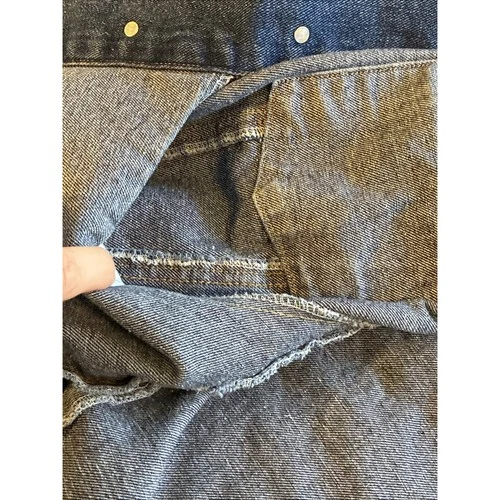 VTG 90s Marlboro Country Store Blue Denim Trucker Jacket Star Tag Mens XL image 14