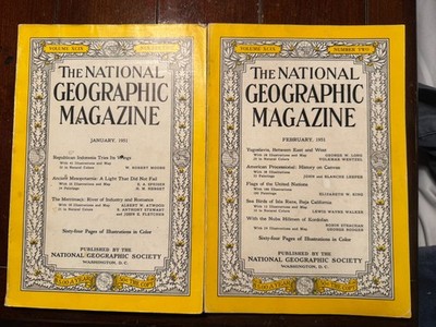 National Geographic Magazines (Jan-Feb 1951)