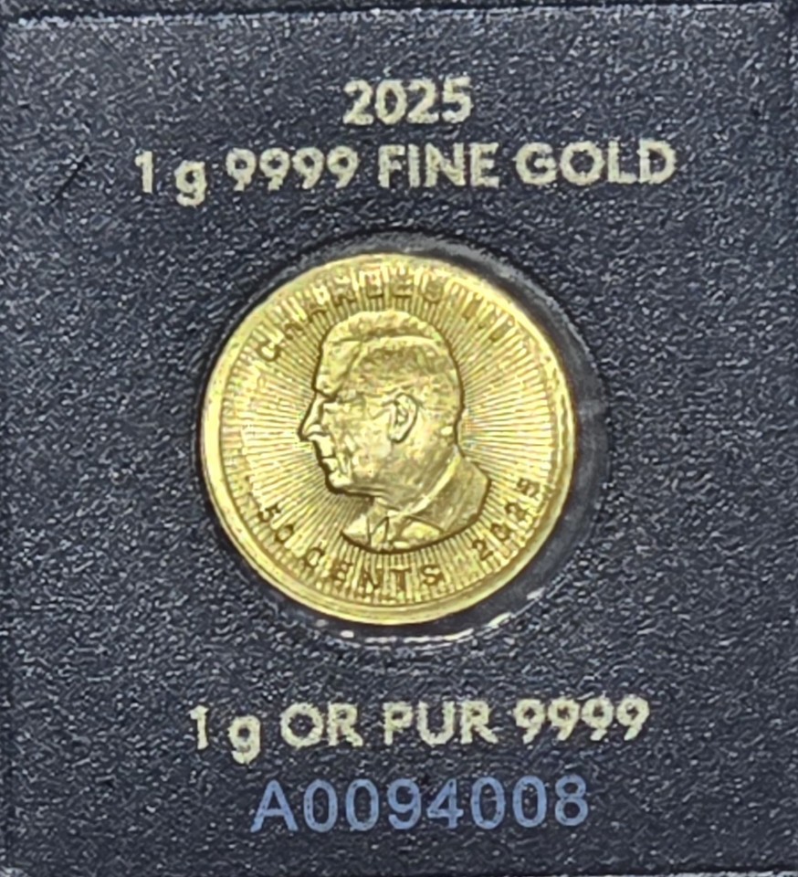 1 Gram Gold Maple Leaf .9999 Fine Coin Maplegram In Assay 2025 | eBay