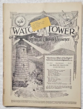 March 15, 1921 Watchtower Jehovah IBSA WONDERFUL CONDITUON Original