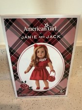American Girl Janie  Jack Holly Red Party Dress BRAND NEW SEALED BOX