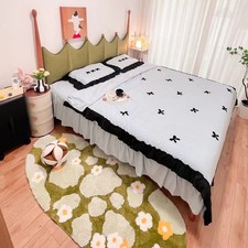 3D Moss Bath Mat Plush Pile Length 1 Inch Relaxing Bathroom Experience