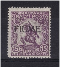 FIUME RIJEKA 1918 BENEFICENZA filler 15 n° 2/I-II NUOVO MNH** € 240,00