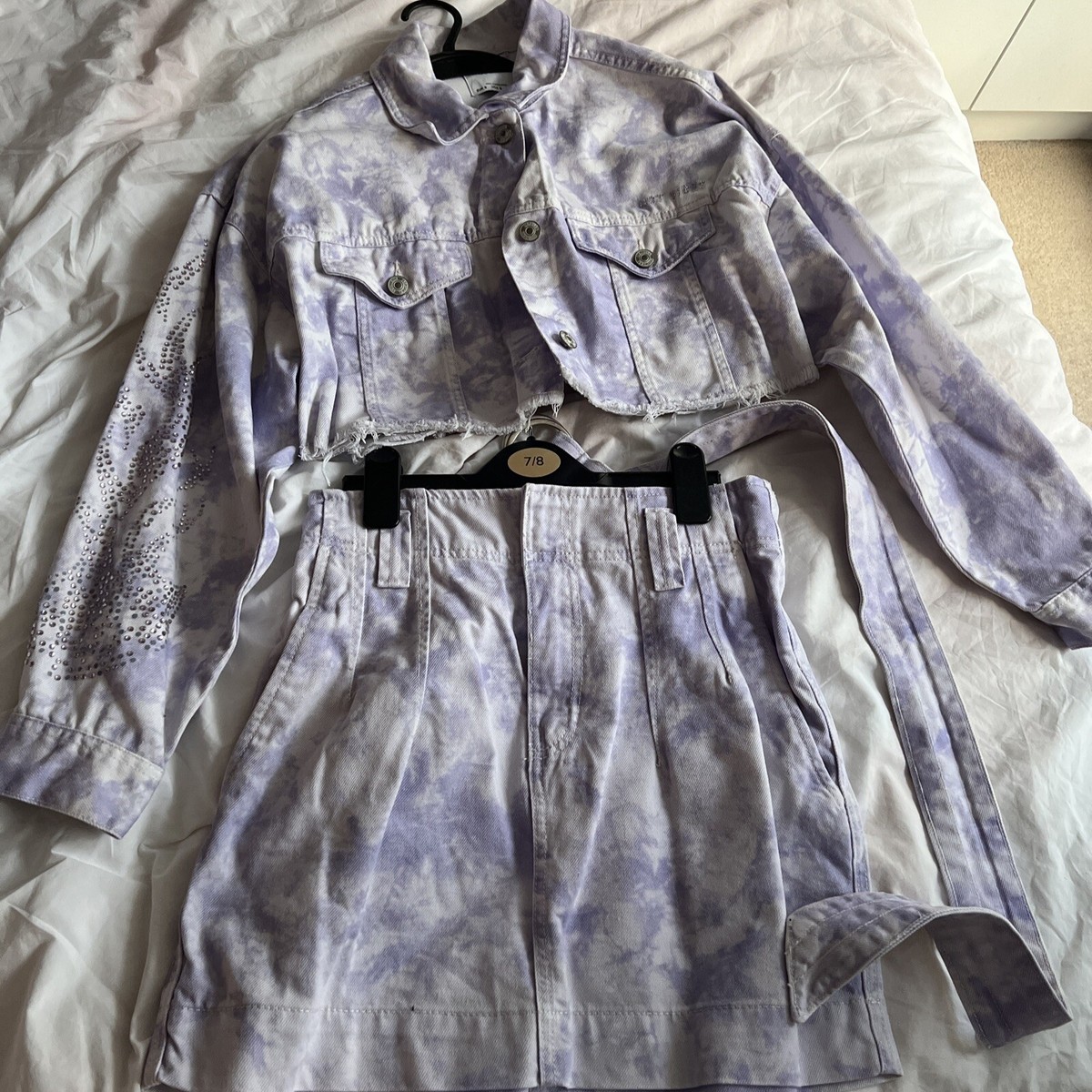 Tie Dye Bershka Denim Jacket Bershka Denim Skirt And Jacket UK