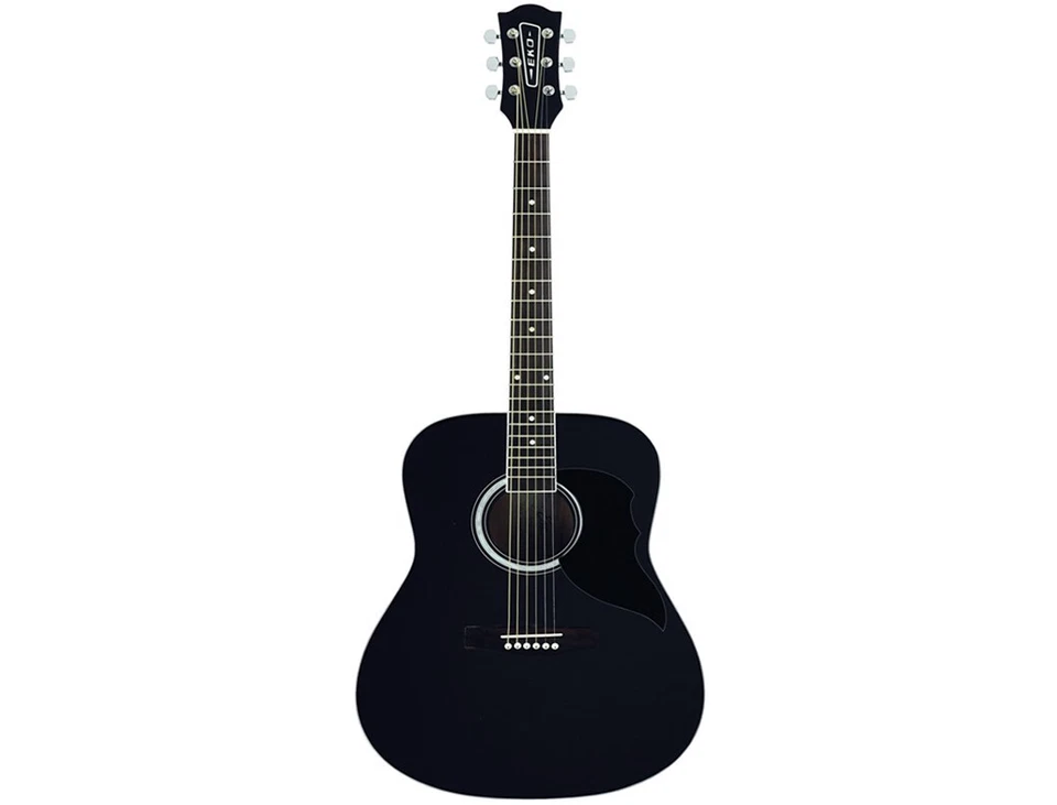 EKO RANGER 6 BLK Chitarra Acustica NERA in abete NUOVA - Immagine 2 di 2
