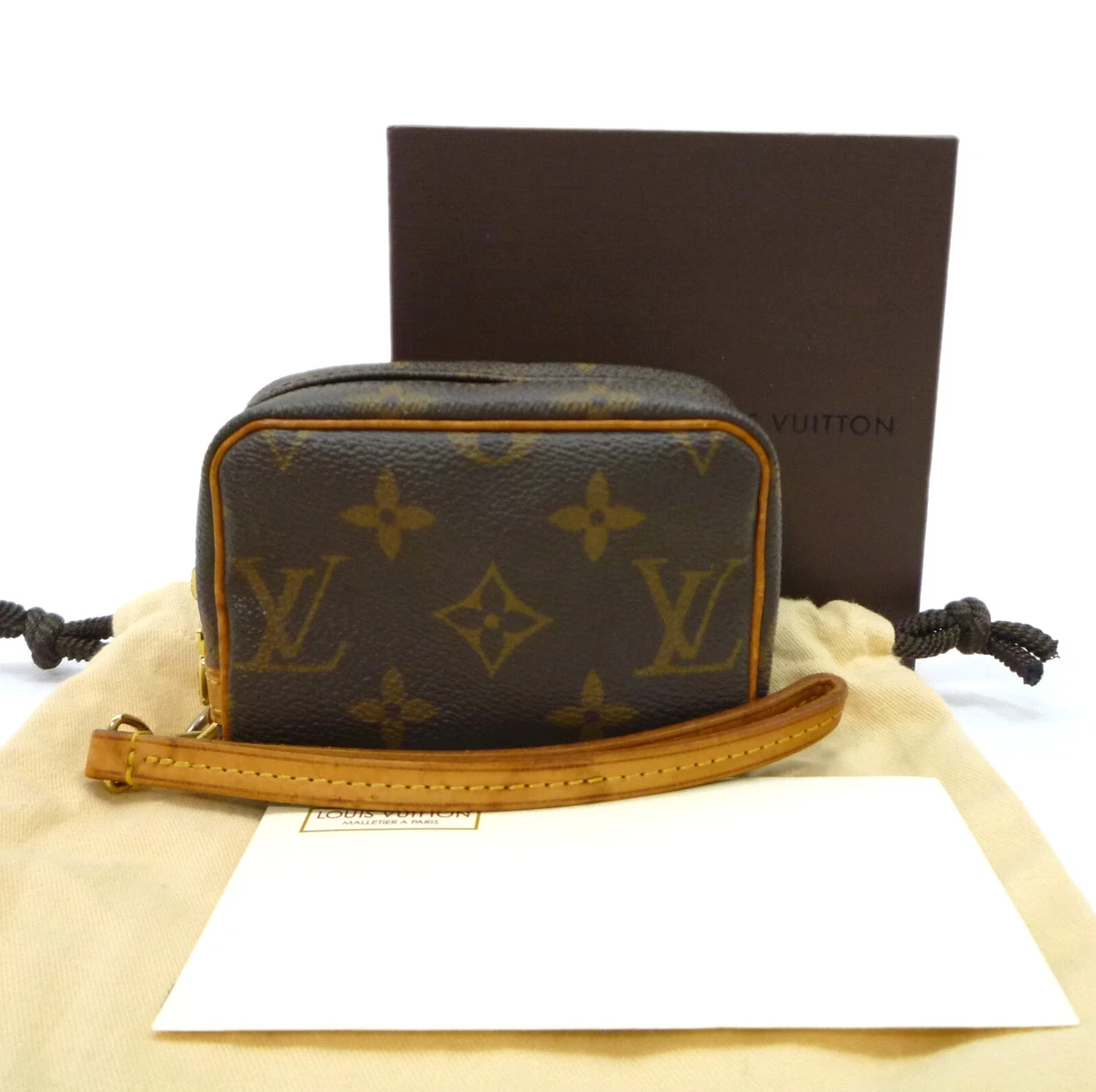 Brown Louis Vuitton Monogram Trousse Wapity Pouch