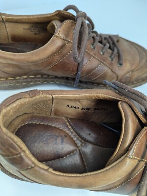 Born 8.5 Womens Shoes Flat Lace Up Leather Comfort Brown | eBay display picture 2