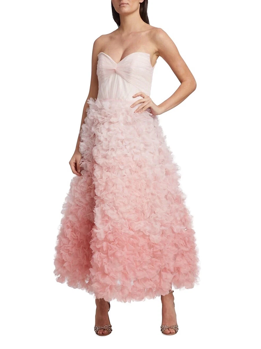 Marchesa notte best sale ombre floral dress