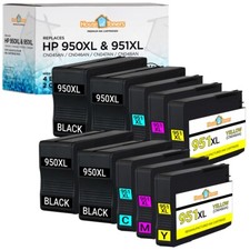 950XL 951XL Ink Cartridge for HP Officejet Pro 8610 8100 8600 Printer - 10PK