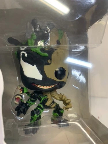 Funko Pop Marvel SpiderMan Venomized Groot Figure w/ Protector