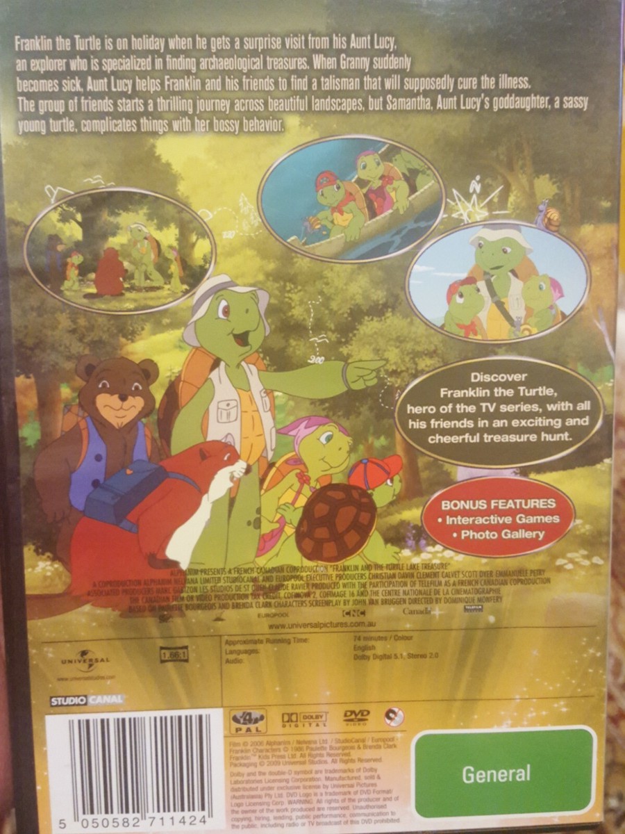 FRANKLIN AND THE TURTLE LAKE TREASURE RARE DVD FRENCH CANADIAN