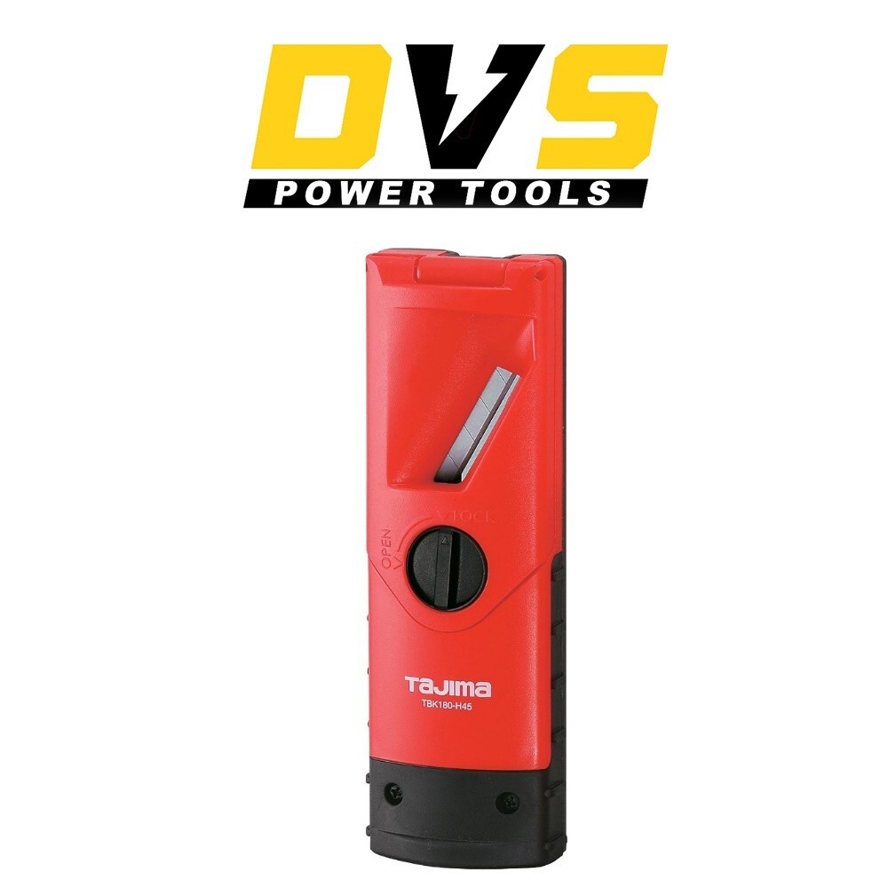 Tajima TBK180-H45 45 Degree Drywall Bevel, Black/Red, 180 mm