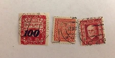 Set of 3 Czechoslovakia Stamps; Used (See Description for Details)