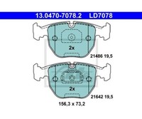Bremsbelagsatz, Scheibenbremse Ate Ceramic Ate 13.0470-7078.2
