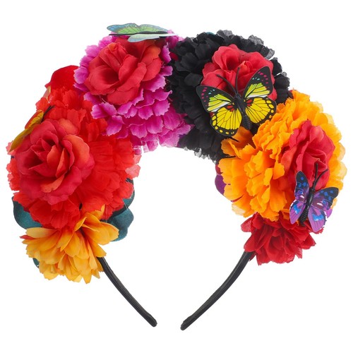 Mexican Flower Crown Mexican Rose Flower Crown Day of The Dead Flower