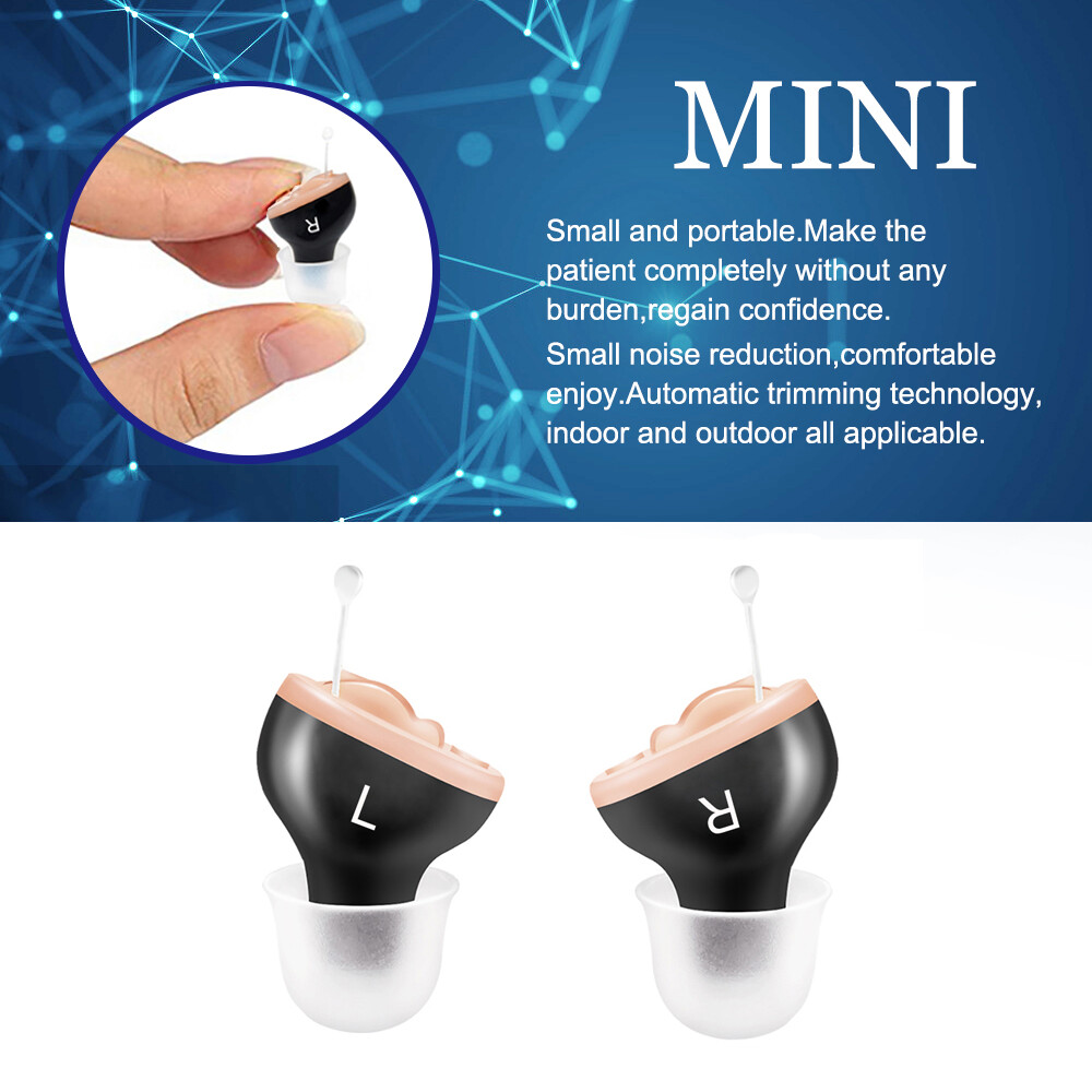 Mini Invisble Mini Invisible Hearing-aid Sound Amplifier Volume Adjustable Ear ...