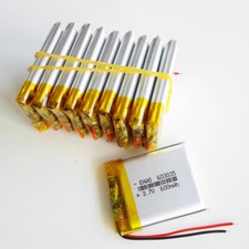 10 PCS 3.7V 600mAh Lipo Polymer Rechargeable Battery For MP3 Camera GPS 603035