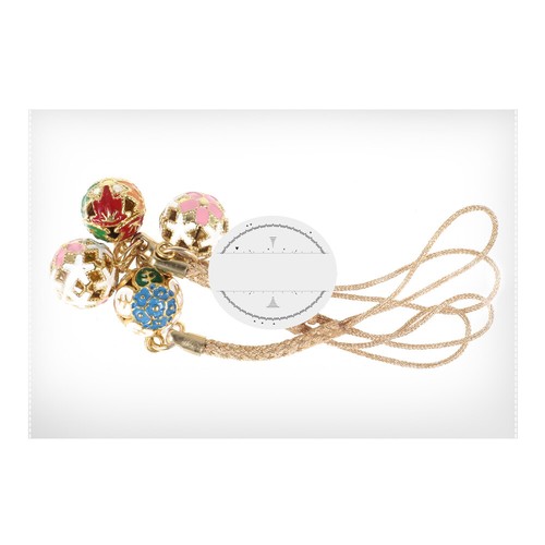 4 Pcs Bijoux De Corde Téléphone Mobile Porte-clés Breloques Charme Cloche - Photo 11/12