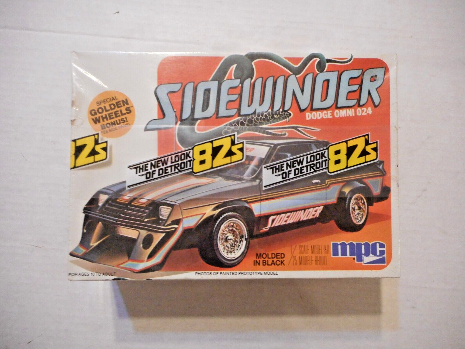 Mpc Omin 024 Vintage MPC The Sidewinder Dodge Omni 024 New for '82 Model Kit 1/25 ...