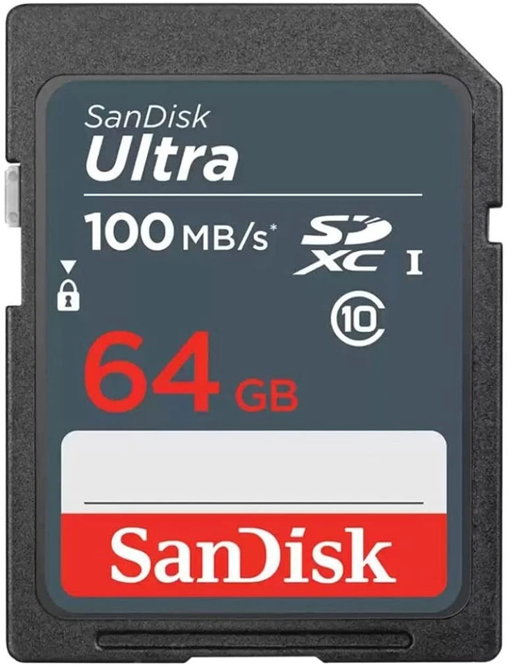 10 x SanDisk 64GB Ultra 100MB/s SDHC SDXC SDSDUNR-064G Flash Memory Camera Card - Image 2 of 3