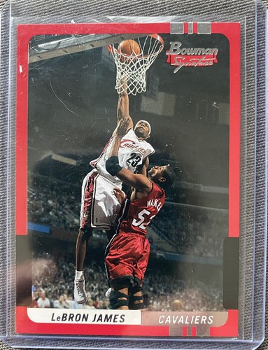 2004 Bowman Signatures Lebron James #23 Cleveland Cavs HOF! Mint! Clean! 💎 🔥