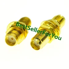 1X SMA female to SMA female bulkhead panel mount RF connector straight Adapter