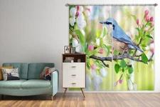 3D Spring Bird ZHUA3920 Animal Photo Curtain Window Blockout Fabric Amy 2023