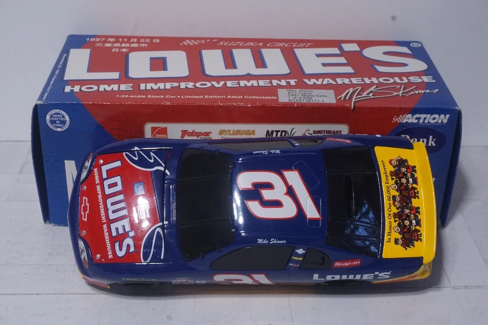 NIB 1997 #31 MIKE SKINNER JAPAN LOWES MONTE CARLO 1/24 ACTION BWB Diecast Model - Image 2 of 4
