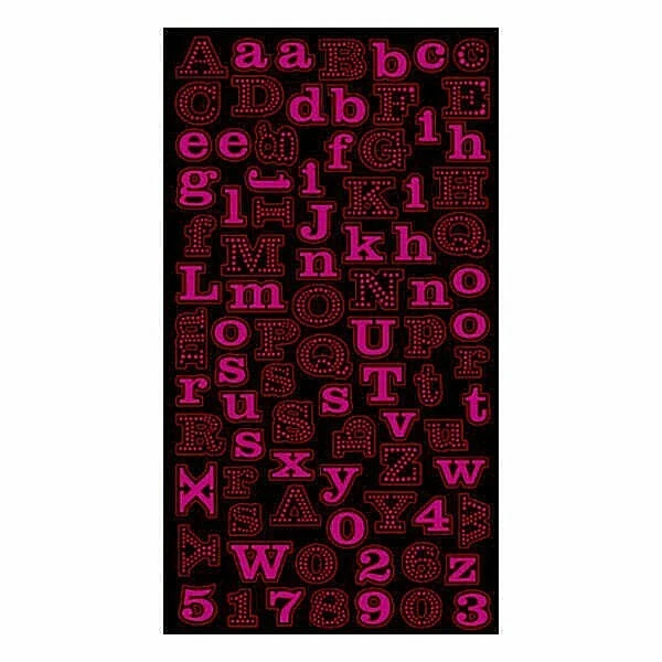 Jolee's Boutique All That Bling MINI LÁMINA ROSA ALPHAS - 88 piezas Foto 2 de 2