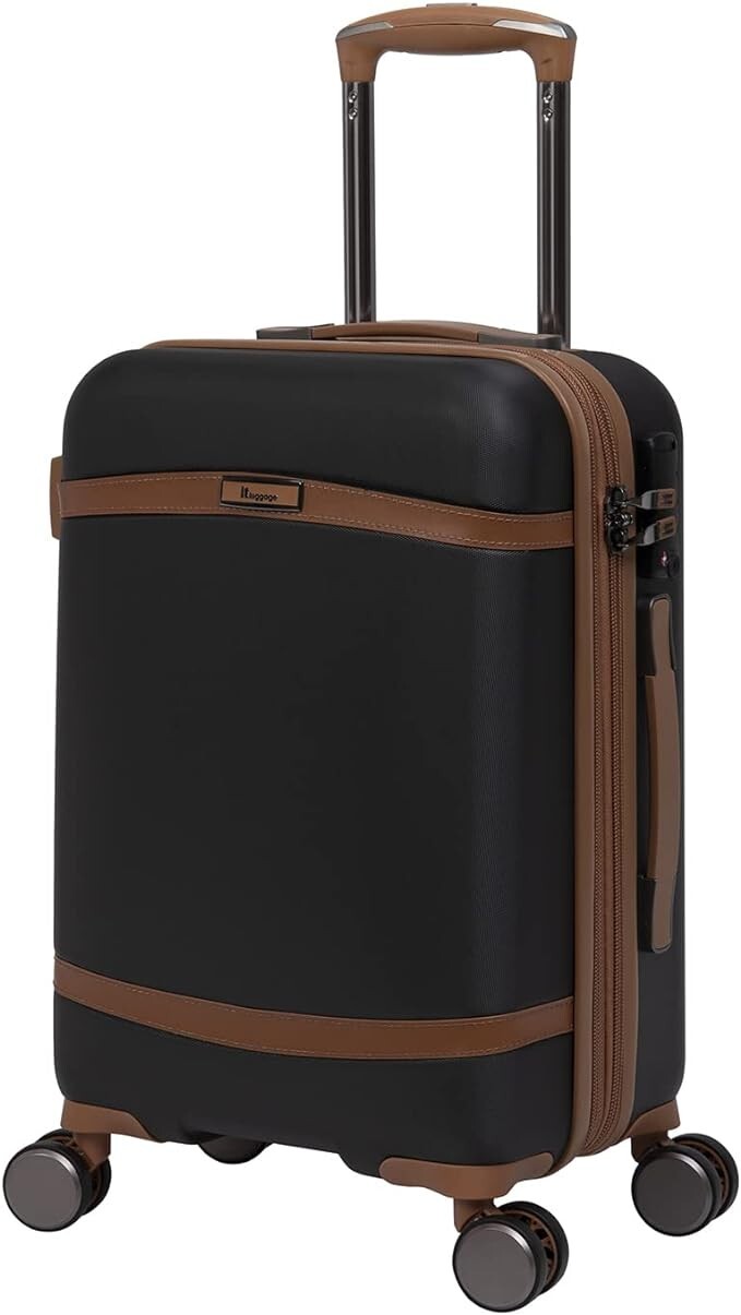 it luggage Quaint Hardside Carry-on 8 Wheel Expandable Spinner Small 54cm Black