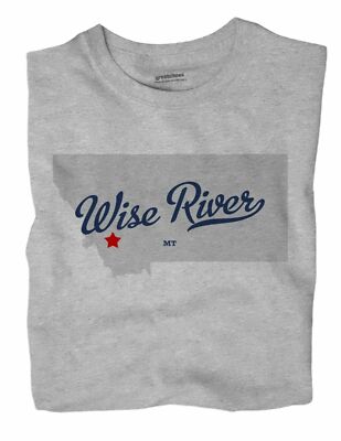 Wise River Montana MT T-Shirt MAP