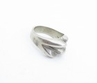 MEXICO 925 Sterling Silver  Vintage Sculpted Dome Band Ring Sz 10  RG3853 — photo 3