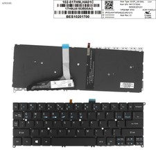 Keyboard for Acer Swift7 SF714-52T Backlit Without FRAME BLACK US