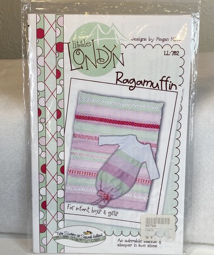Little Londyn Sewing Pattern Baby Sleeper & Blanket LL-702 Ragamuffin FF Uncut