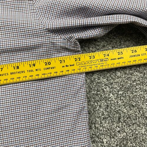 Brooks Brothers Shirt Men 16.5 34 Milano Red Blue Check Button Down Oxford USA - Picture 9 of 13