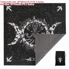 Autel Tissu Tarot Cartes Sac Nappe Triple Déesse Wicca Accessoires Velours Neuf