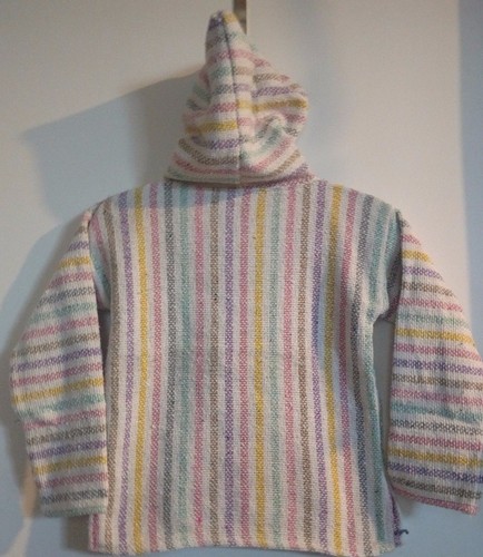 New Baja Surfer Children Hoodie Mexican Pullover Striped Multicolored SZ 1-4 - Picture 50 of 62