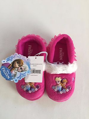 Girls Slippers Anna Elsa Slippers New! Disney Girl's Frozen Anna