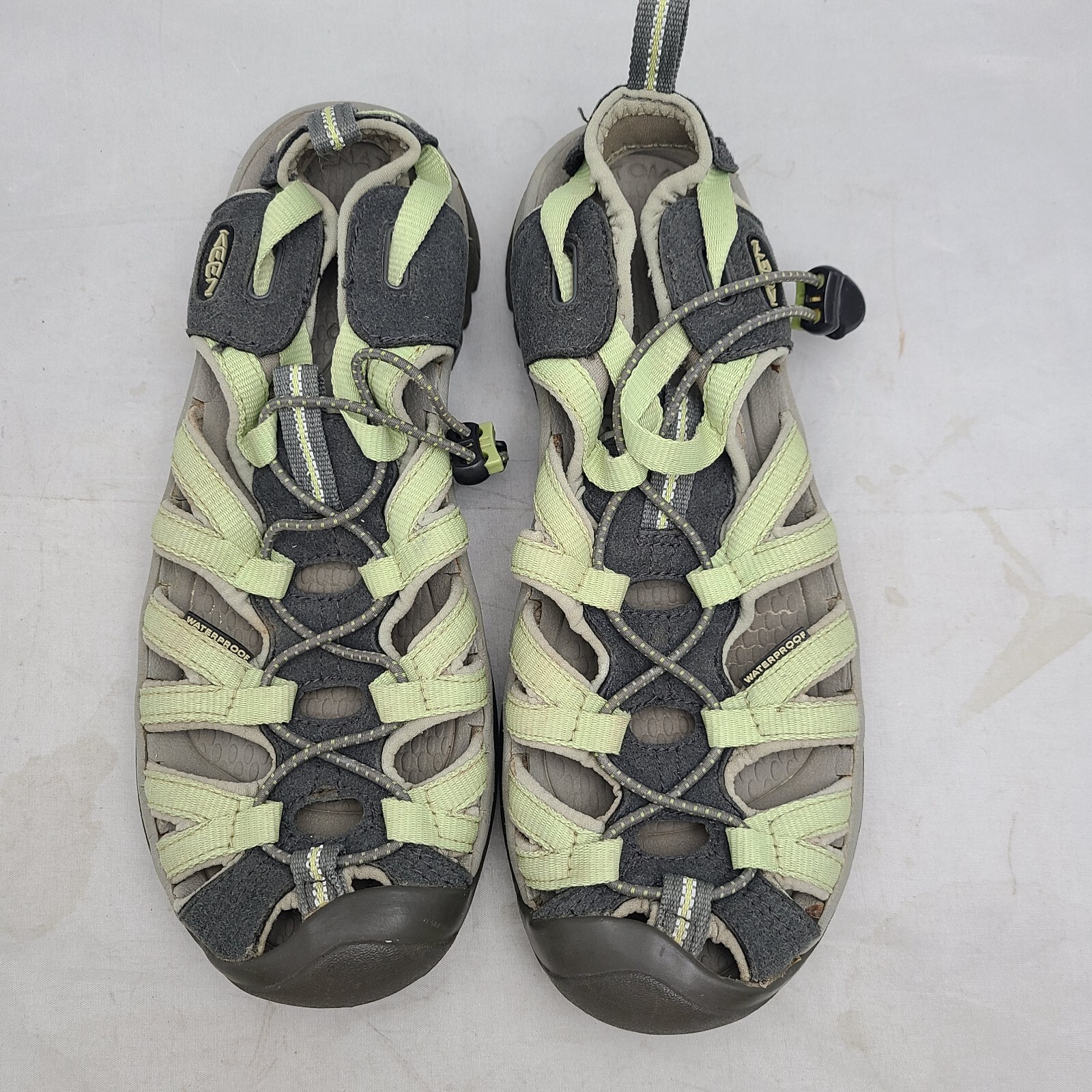 Sandali da trekking Keen Newport taglia 8 donna scamosciati verde nero sport acquatici