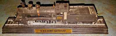 locomotive collection fixée sur socle pour déco ancien loco c 4/5 saint gothard - Photo 1/2