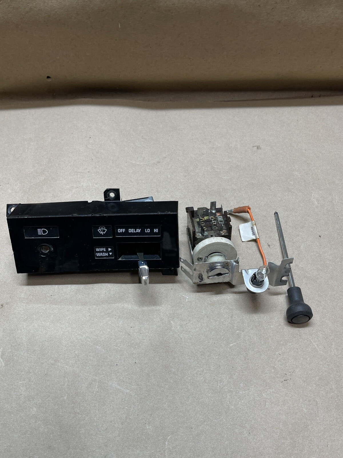 8193 Dodge Ram Truck D150 W150 Wiper Delay Headlight Switch With Bezel