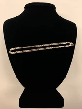 NEW 14K GP MARINER LINK ANKLET 10", TOBILLERA PULSERA ORO LAMINADO PARA EL PIE