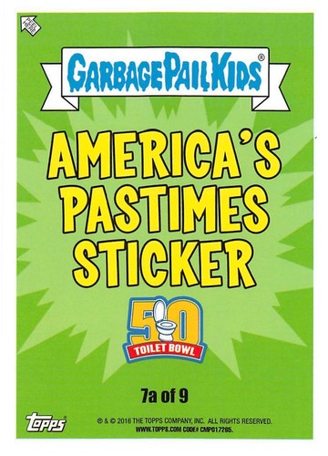 GARBAGE PAIL KIDS 2016 SERIES 1 AMERICAN AS APPLE PIE PICK-A-CARD BASE STICKERS - Picture 395 of 441