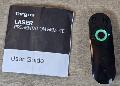 REMOTE PRESENTATION Targus Wireless Presenter With Laser Pointer  TESTED