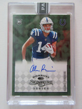 2022 Panini Instant NFL Donruss Signature Alec Pierce Rookie RC Auto SSP 8/10