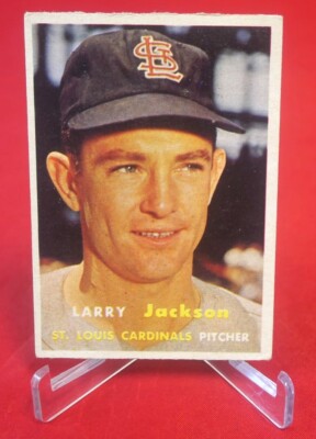 Larry Jackson 1957 TOPPS Baseball Card #196 VG-EX