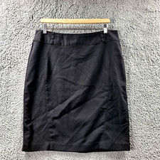 EVENTS Womens Pencil Skirt Size 14 Black Textured Short