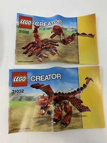 Lego Creator 31032 Red Creatures Dragon, Scorpion & Snake 221-Piece Building Toy