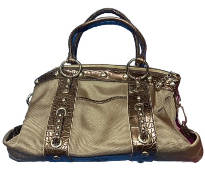 Kathy Van Zeeland Y2K 2000s Vintage Canvas Shoulder Bag Medium