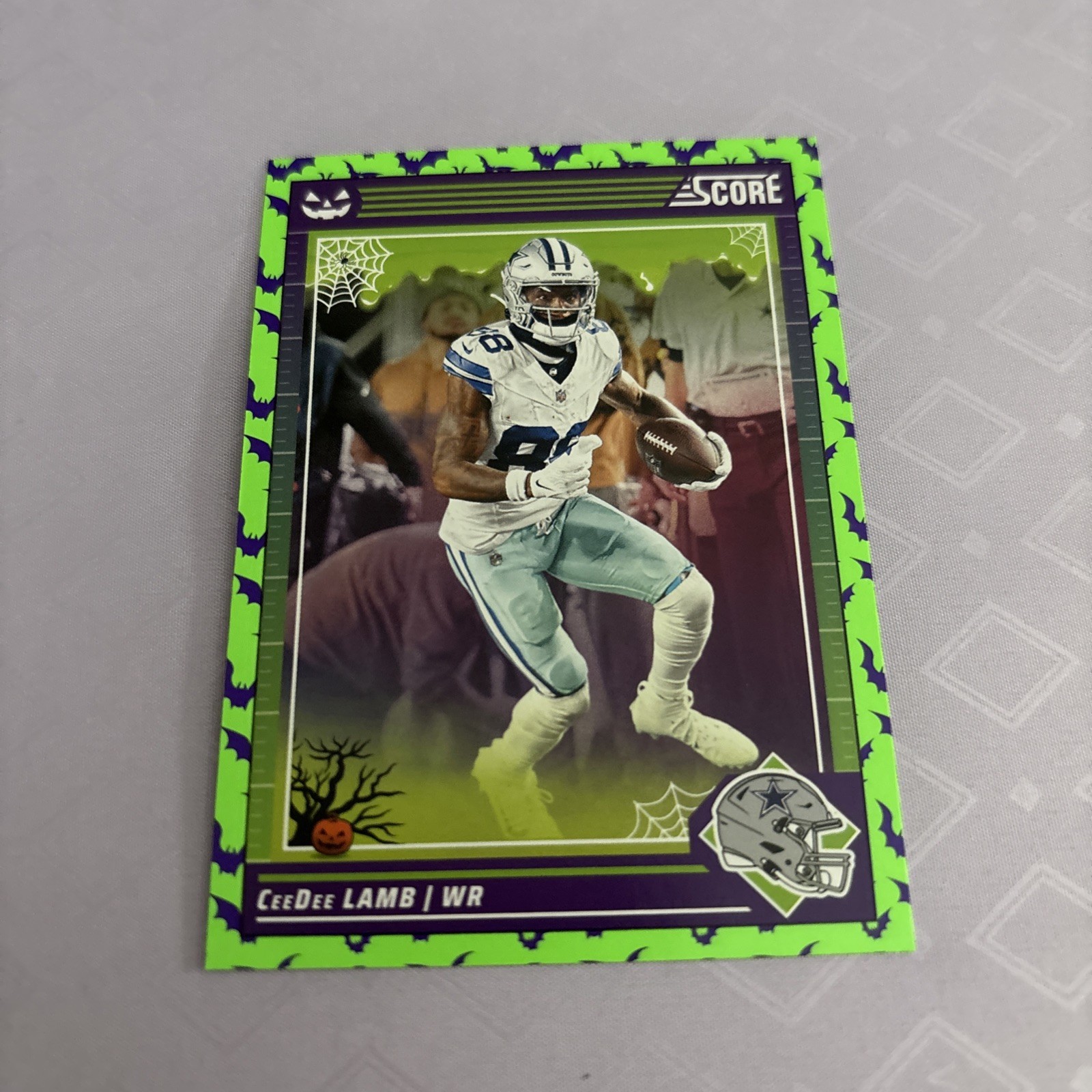 2024 Score Halloween Green Bats #74 CeeDee Lamb Dallas Cowboys